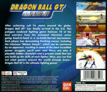 Dragon Ball GT - Final Bout (US) box cover back